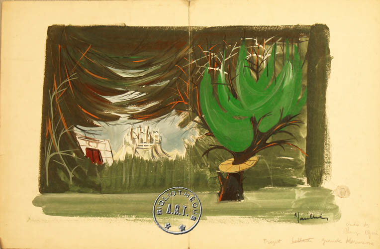 Les maquettes de décors et de costumes de théâtre