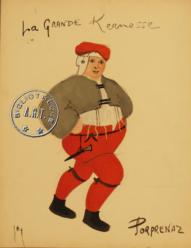 Les maquettes de décors et de costumes de théâtre
