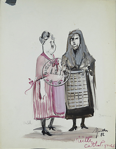 Les maquettes de décors et de costumes de théâtre