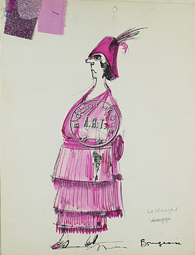 Les maquettes de décors et de costumes de théâtre