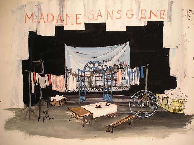 les décors et costumes de Madame Sans-Gêne de Victorien SARDOU - non-identifiée
