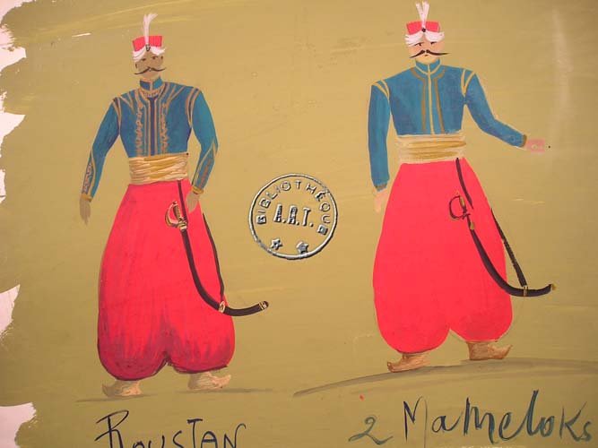Les maquettes de décors et de costumes de théâtre