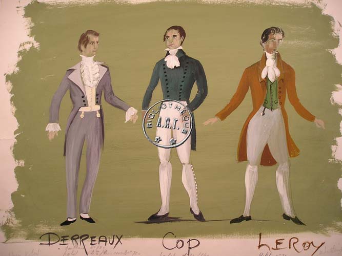 Les maquettes de décors et de costumes de théâtre