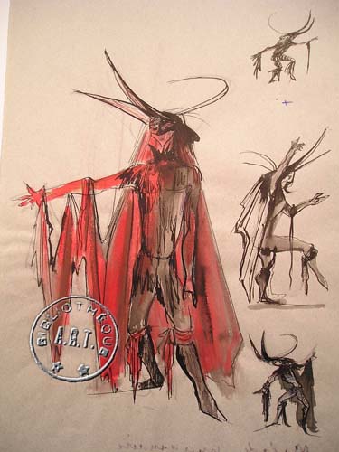Les maquettes de décors et de costumes de théâtre