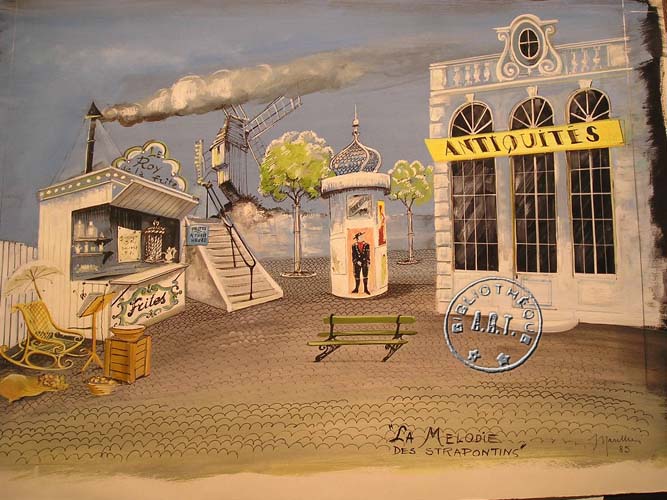 les décors et costumes de Mélodie des strapontins (la) de Pierre TCHERNIA - 1985