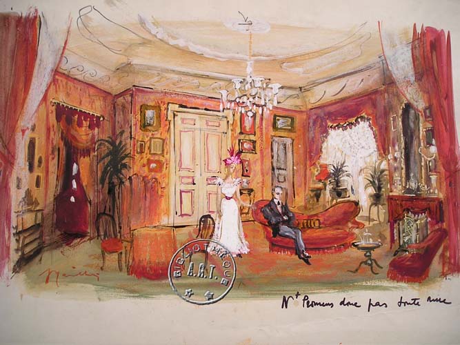 les décors et costumes de Ne te promène donc pas toute nue de Georges FEYDEAU - 1971