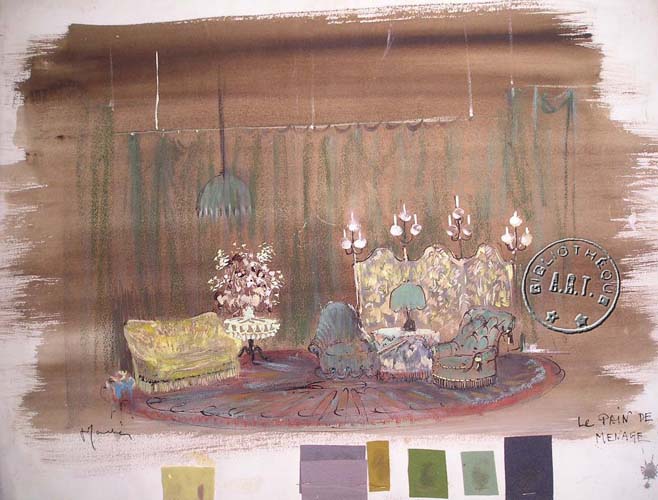 les décors et costumes de Pain de ménage (le) de Jules RENARD - 1965