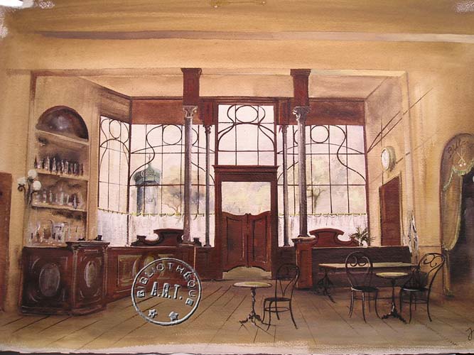 les décors et costumes de Petit café (le) de Jean VALMY - 1980