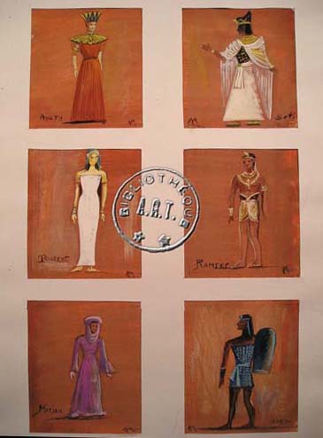 Les maquettes de décors et de costumes de théâtre