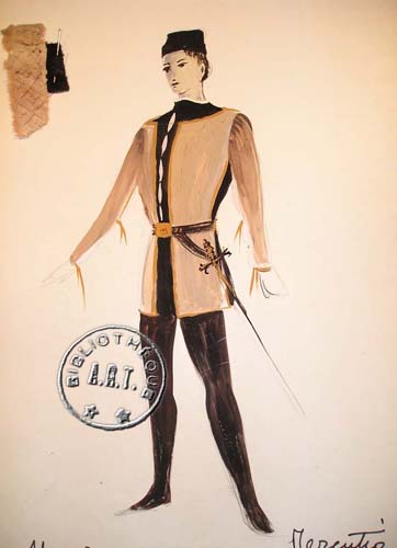 Les maquettes de décors et de costumes de théâtre