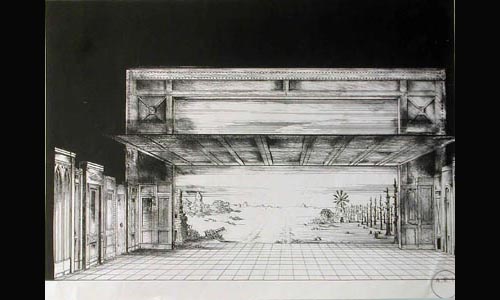Les maquettes de décors et de costumes de théâtre