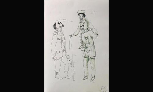 Les maquettes de décors et de costumes de théâtre