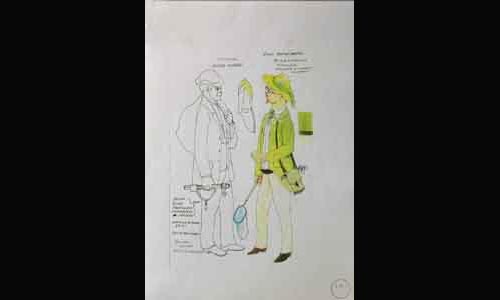 Les maquettes de décors et de costumes de théâtre