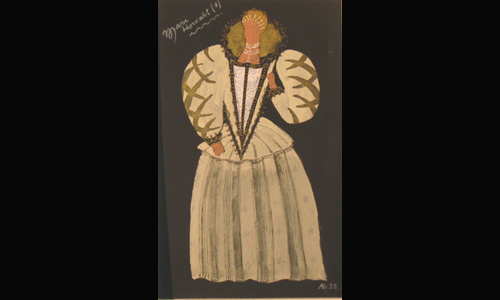 Les maquettes de décors et de costumes de théâtre