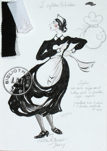 Les maquettes de décors et de costumes de théâtre
