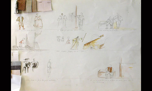 Les maquettes de décors et de costumes de théâtre