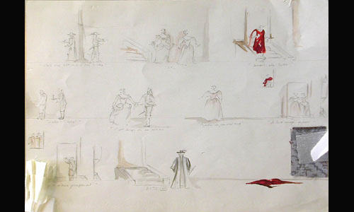 Les maquettes de décors et de costumes de théâtre