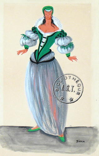 Les maquettes de décors et de costumes de théâtre