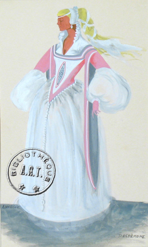 Les maquettes de décors et de costumes de théâtre
