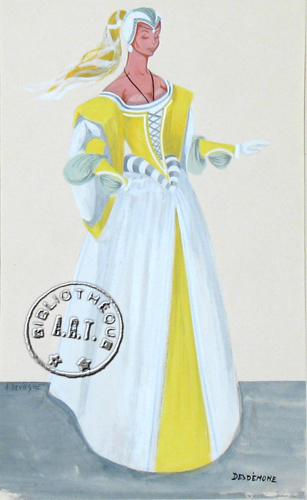 Les maquettes de décors et de costumes de théâtre