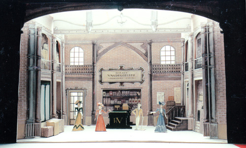 Les maquettes de décors et de costumes de théâtre