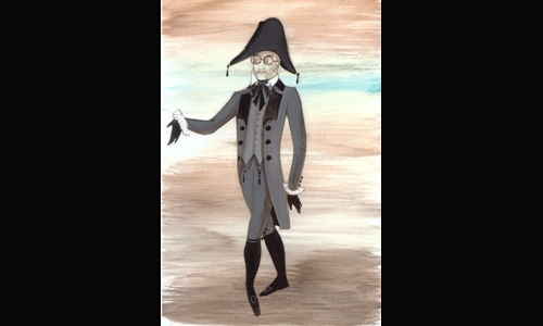Les maquettes de décors et de costumes de théâtre