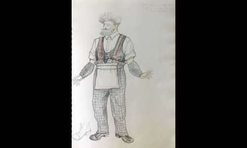 Les maquettes de décors et de costumes de théâtre