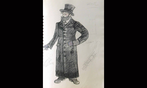 Les maquettes de décors et de costumes de théâtre