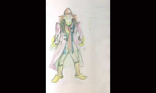 Les maquettes de décors et de costumes de théâtre