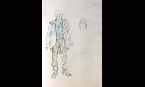 Les maquettes de décors et de costumes de théâtre