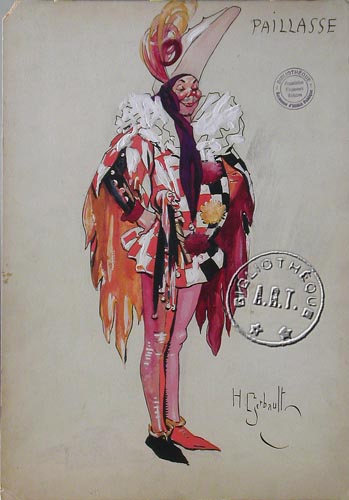 les décors et costumes de Paillasse de Ruggero LEONCAVALLO - non-identifiée