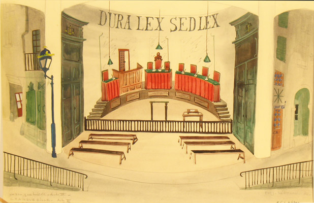 Les maquettes de décors et de costumes de théâtre
