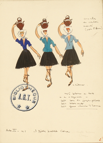 les décors et costumes de Cristobal de Raymond VINCY - 1963