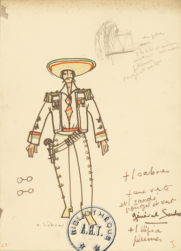 Les maquettes de décors et de costumes de théâtre