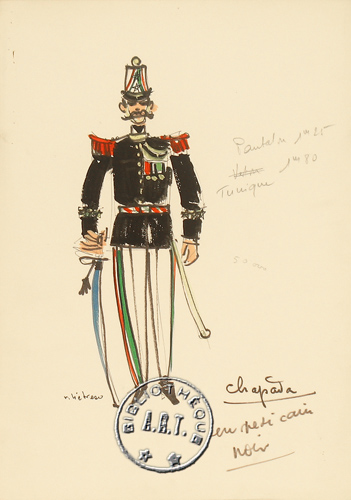 Les maquettes de décors et de costumes de théâtre