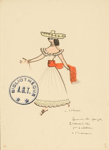Les maquettes de décors et de costumes de théâtre
