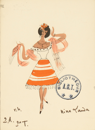 Les maquettes de décors et de costumes de théâtre