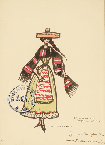 Les maquettes de décors et de costumes de théâtre