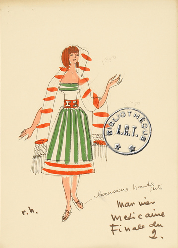 Les maquettes de décors et de costumes de théâtre