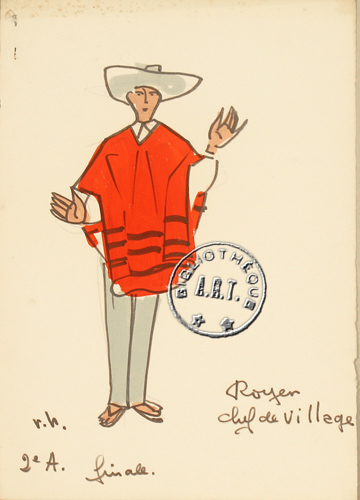 Les maquettes de décors et de costumes de théâtre