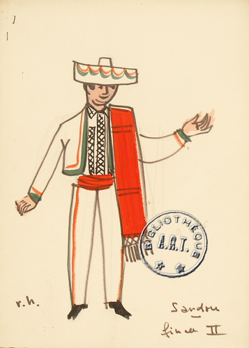Les maquettes de décors et de costumes de théâtre