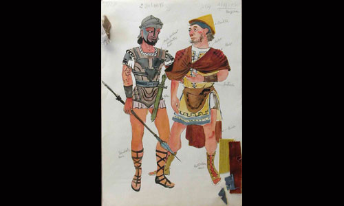 Les maquettes de décors et de costumes de théâtre