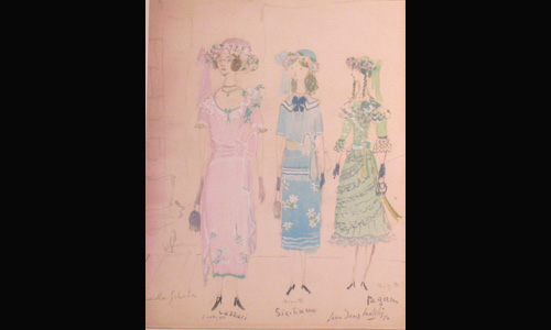 Les maquettes de décors et de costumes de théâtre