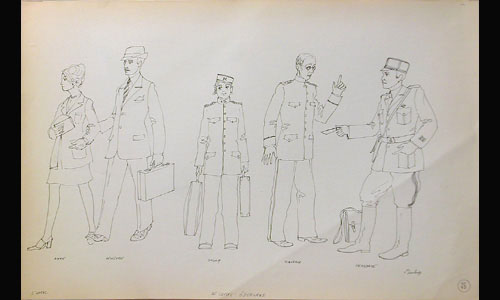 les décors et costumes de Comte d'Oderland (le) de Max FRISCH - 1971