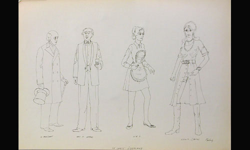 Les maquettes de décors et de costumes de théâtre