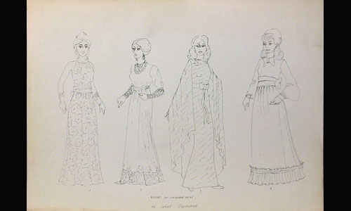 Les maquettes de décors et de costumes de théâtre