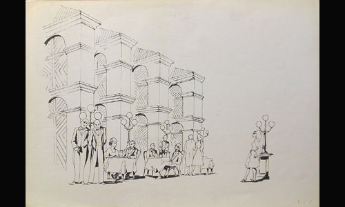 Les maquettes de décors et de costumes de théâtre