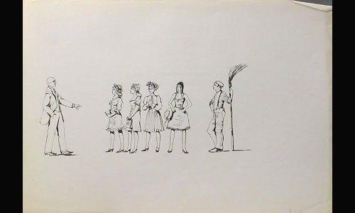 Les maquettes de décors et de costumes de théâtre