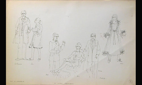 Les maquettes de décors et de costumes de théâtre