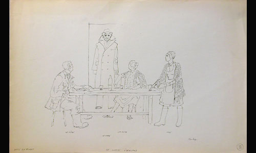 Les maquettes de décors et de costumes de théâtre